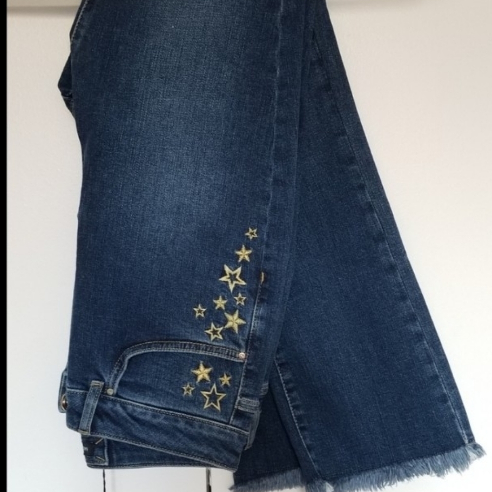 Karen Millen Star Embroidered Jeans